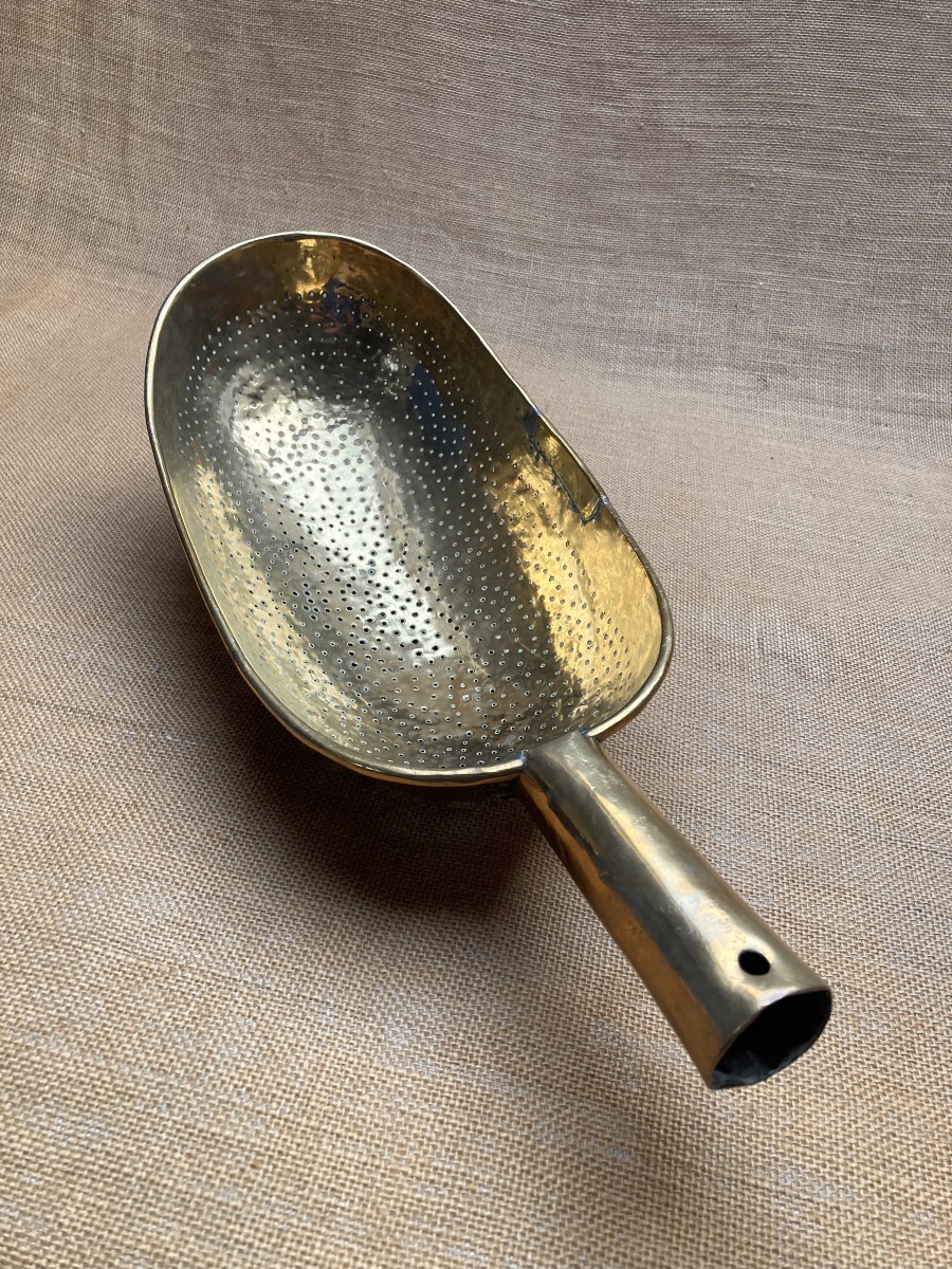 Normandy Curd Strainer, Late 18th–early 19th Century, Cheese-making Strainer, Copper Art P-photo-3