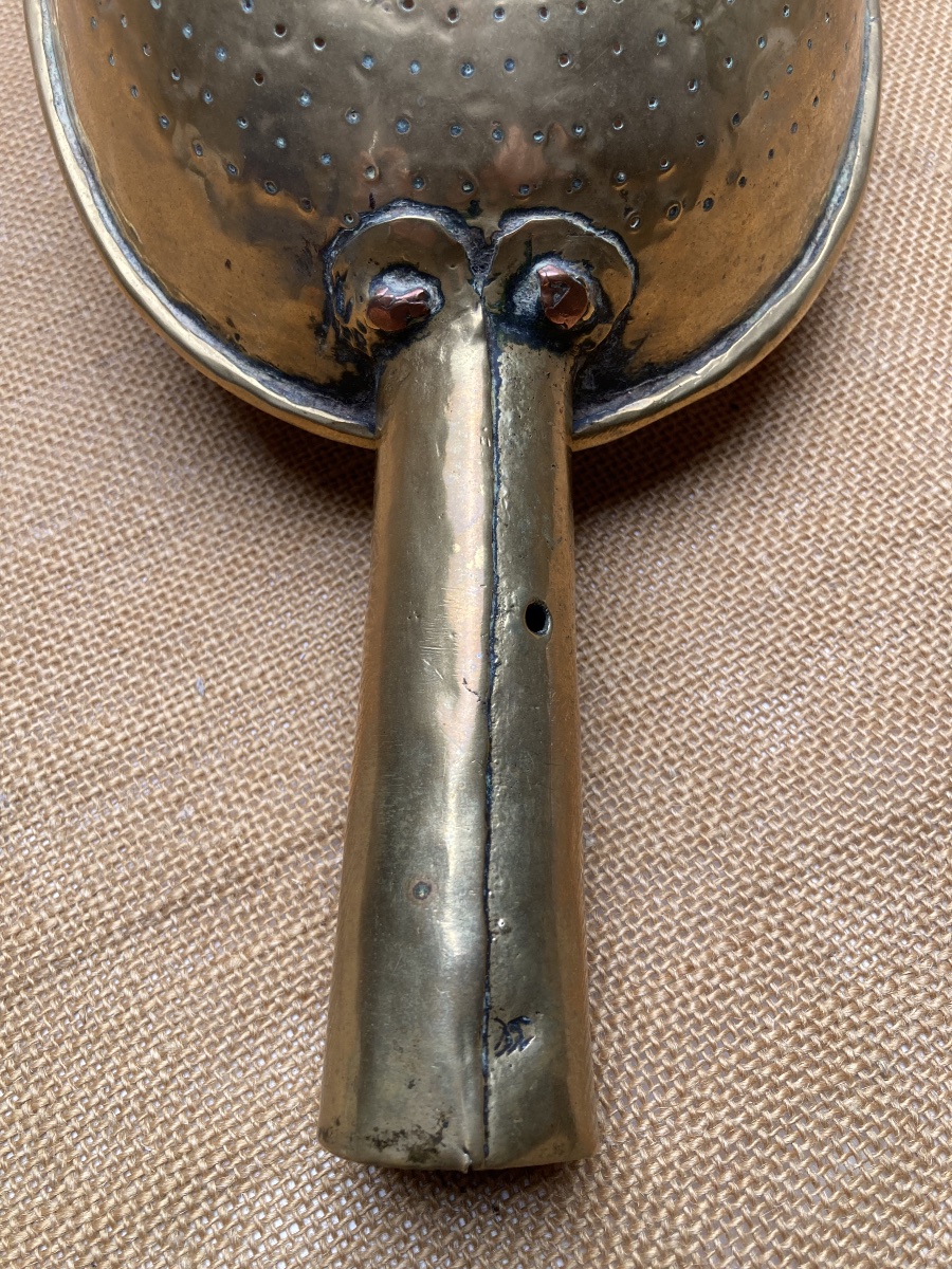 Normandy Curd Strainer, Late 18th–early 19th Century, Cheese-making Strainer, Copper Art P-photo-3