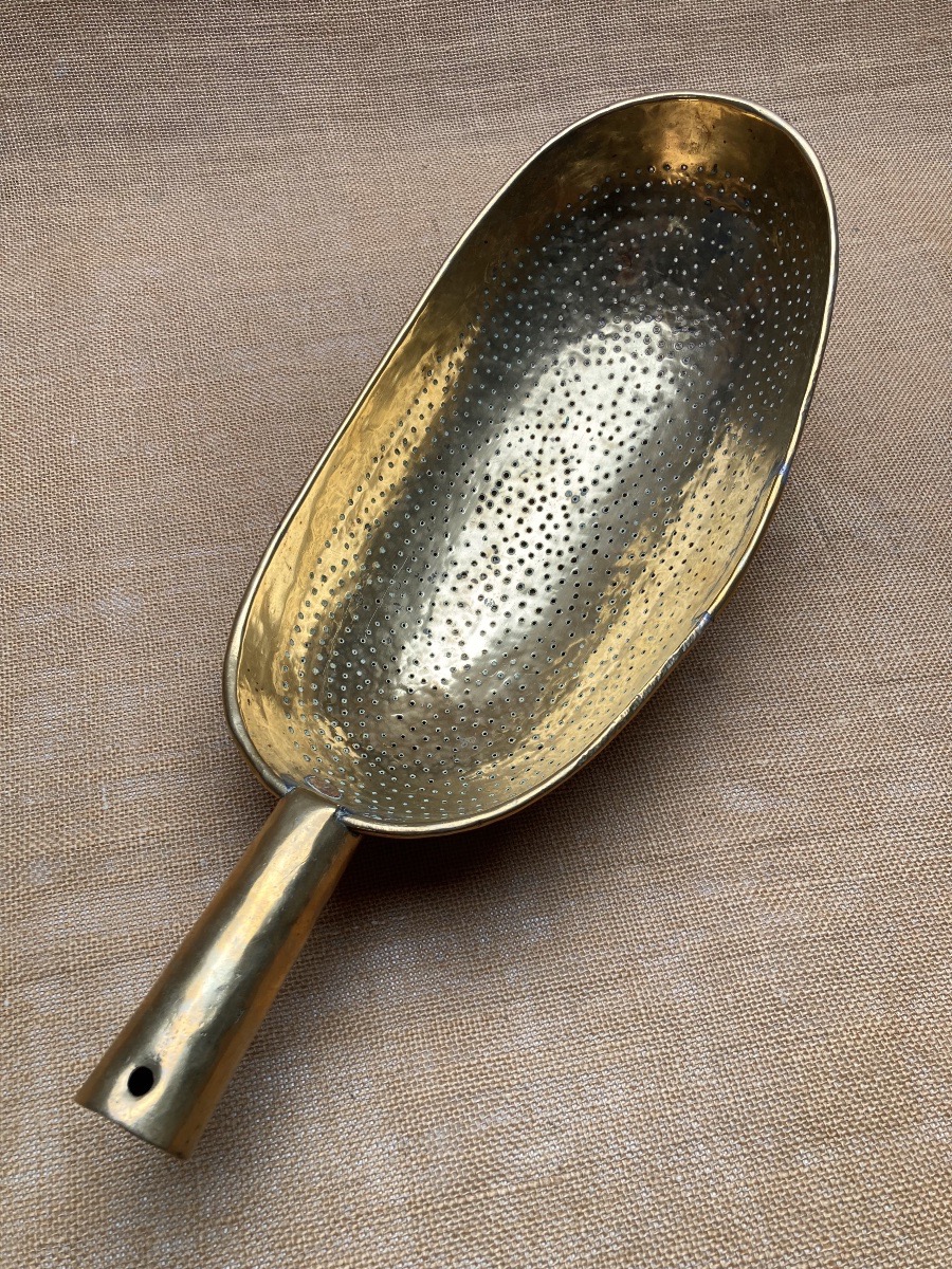Normandy Curd Strainer, Late 18th–early 19th Century, Cheese-making Strainer, Copper Art P