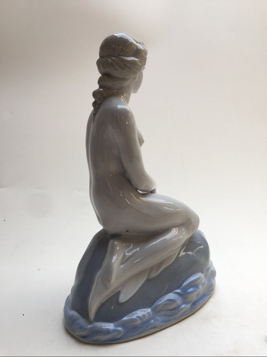 The Little Mermaid - Porcelain Statuette - Copenhagen Or Germany (saxony) - Andersen's Tale-photo-3