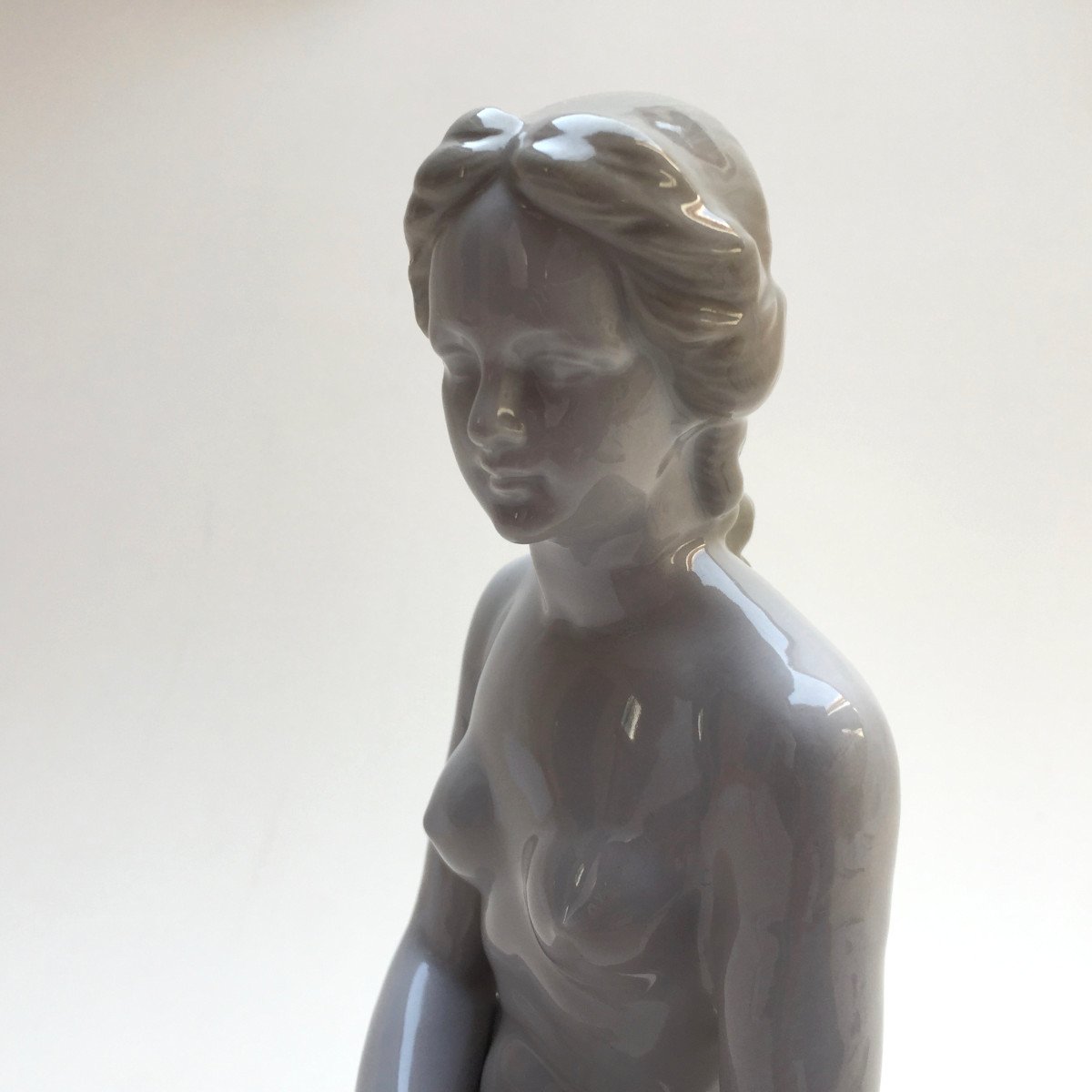 The Little Mermaid - Porcelain Statuette - Copenhagen Or Germany (saxony) - Andersen's Tale-photo-4