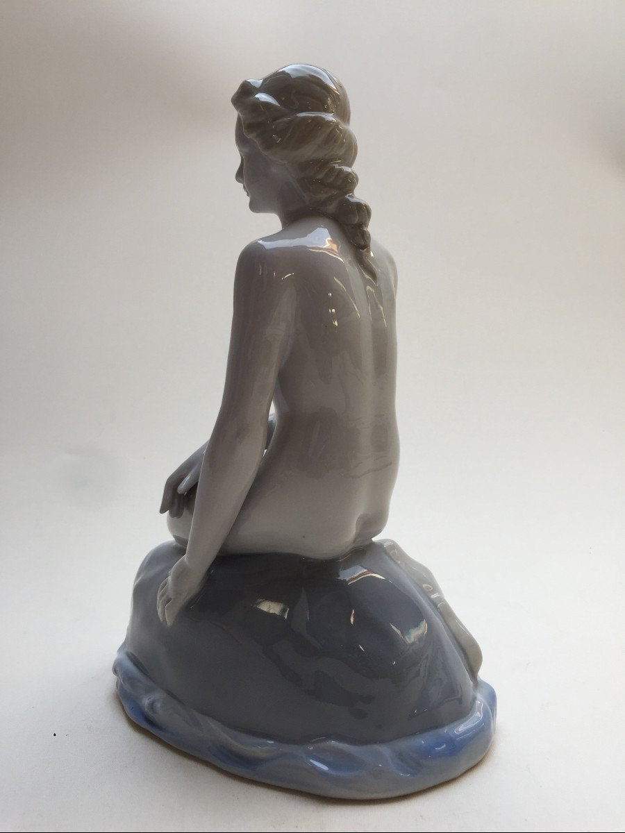 La Petite Sirène - Statuette en Porcelaine - Copenhague ou Allemagne (Saxe) - Conte d'Andersen-photo-7