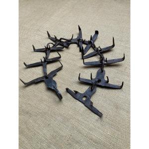 Wrought Iron Anti-wolf Dog Collar For Sheepdogs, 18th Century Folk Art.