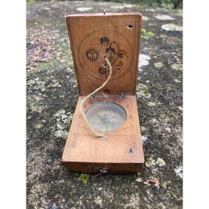 Shepherd's Compass Sundial, 19th-century Folk Art
