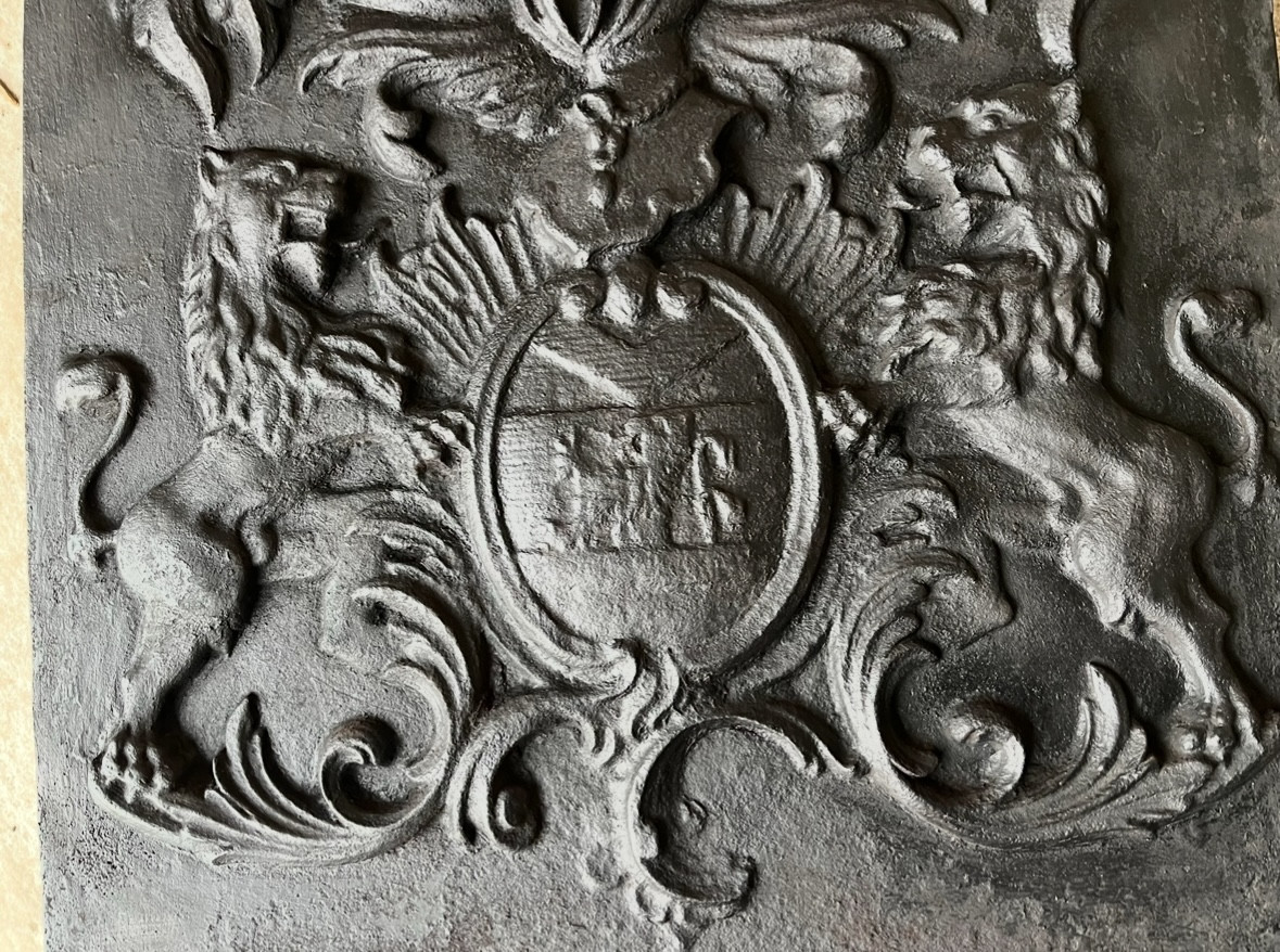 Plaque De Cheminée Aux Lions-photo-2