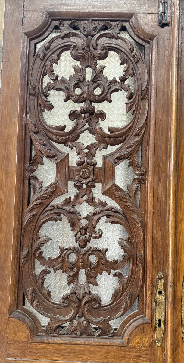 2 paires de portes Louis XIV vitrées -photo-1