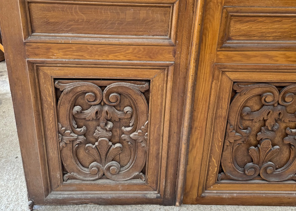 2 paires de portes Louis XIV vitrées -photo-2