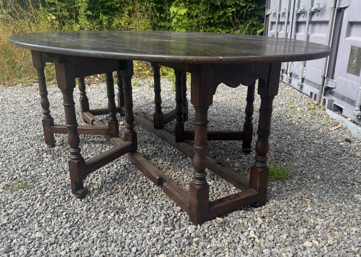 Grande table ovale à abattant -photo-2
