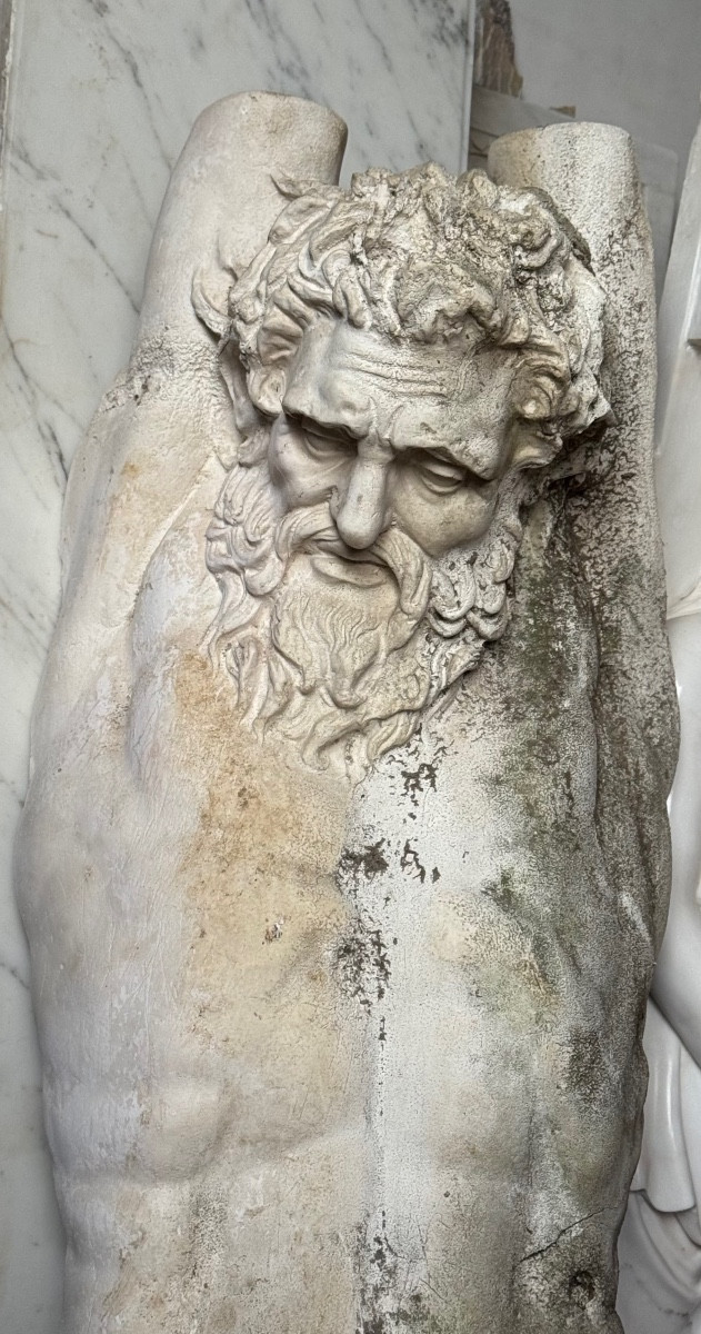 Atlante console anthropomorphe 