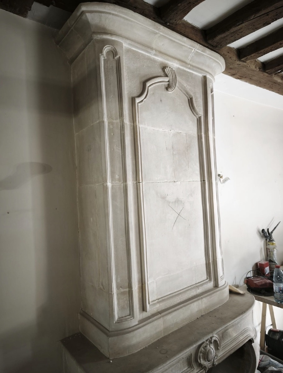 Louis XIV Mantel With Trumeau-photo-4