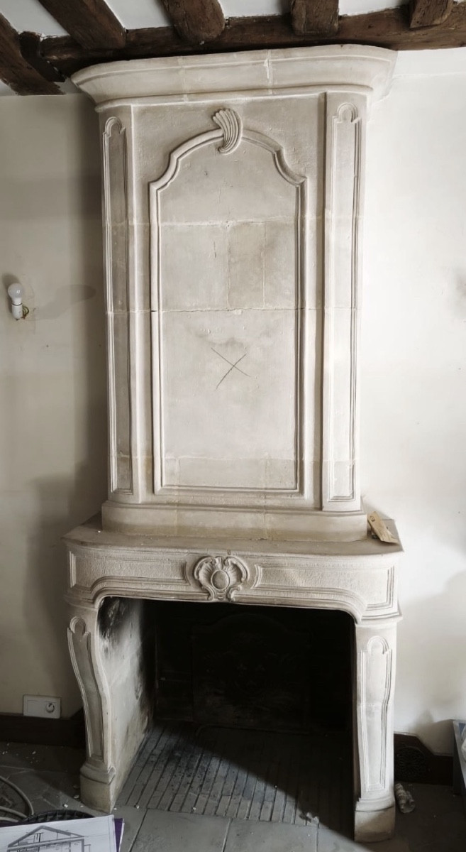 Louis XIV Mantel With Trumeau