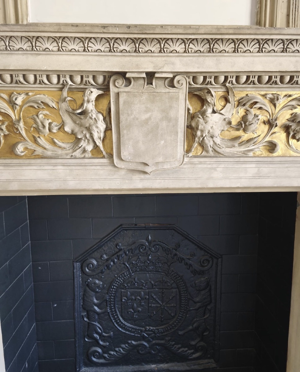 Renaissance Mantel Stone Carved -photo-4