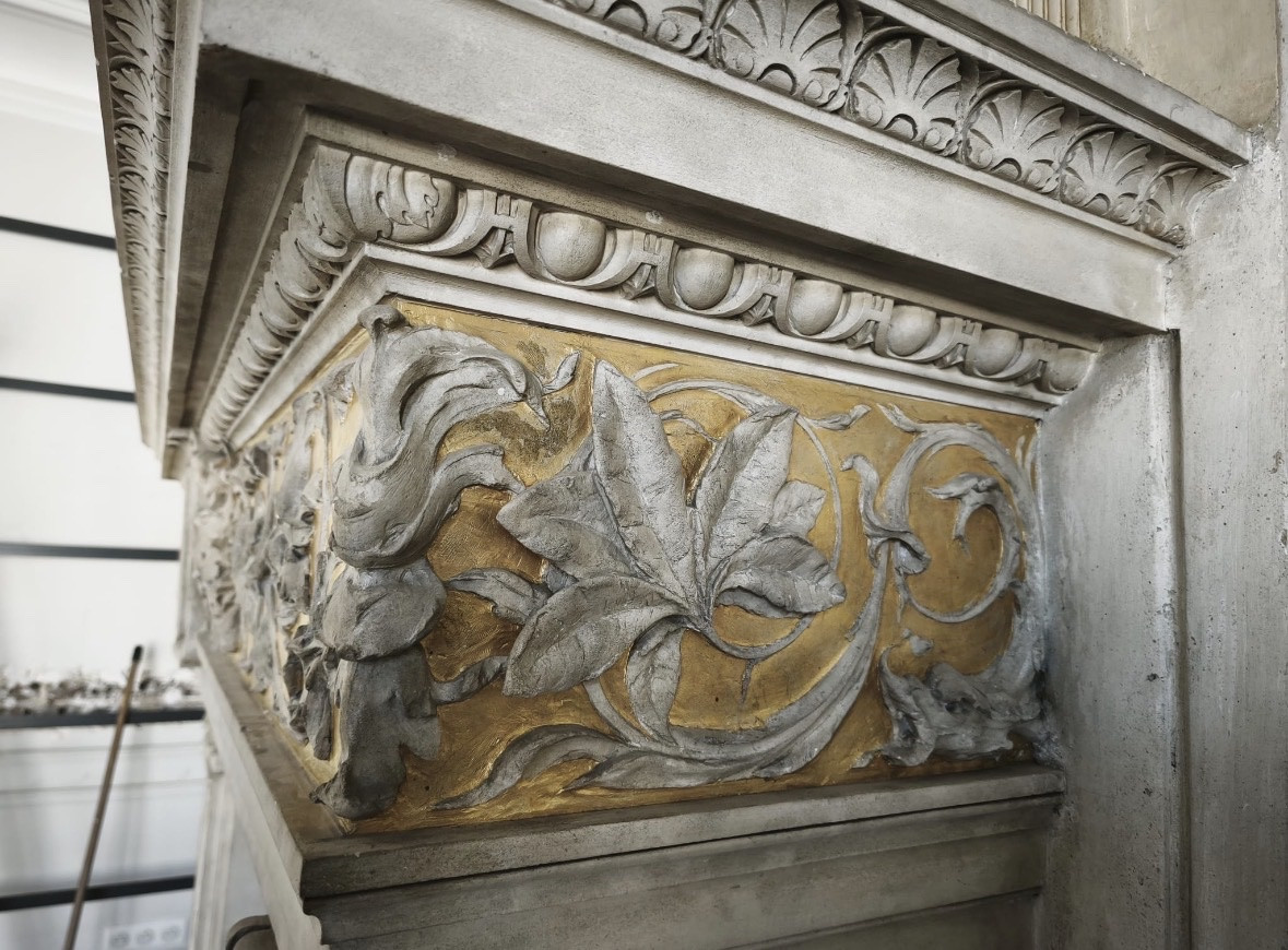 Renaissance Mantel Stone Carved -photo-6
