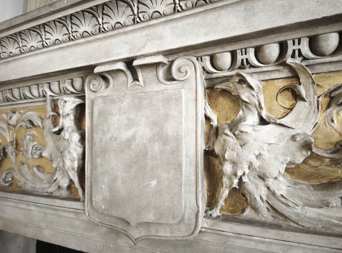 Renaissance Mantel Stone Carved -photo-7