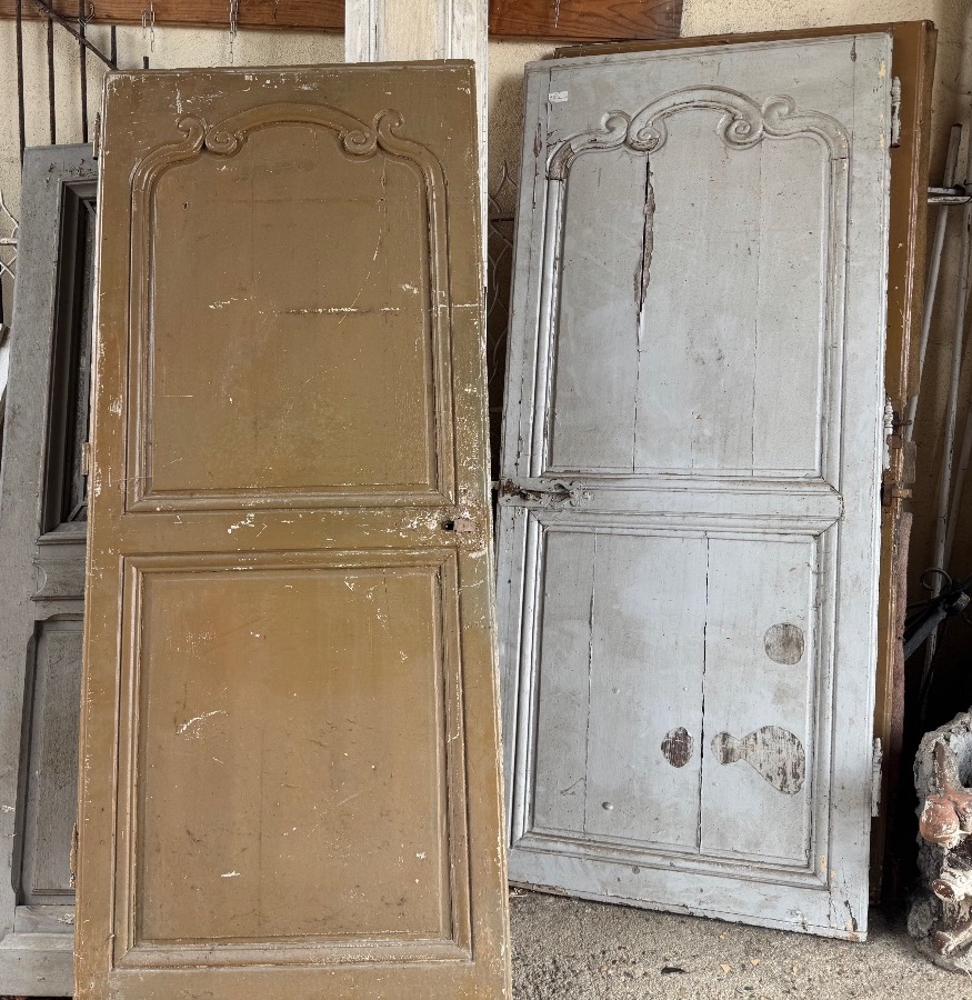 3 portes Louis XV identiques double face 