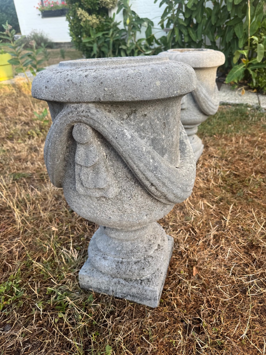 Pair Of Stone Vases-photo-1