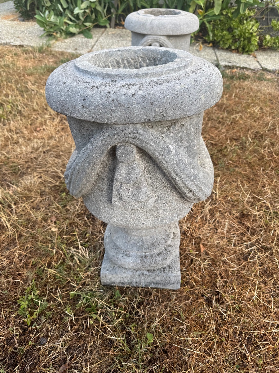 Pair Of Stone Vases-photo-5