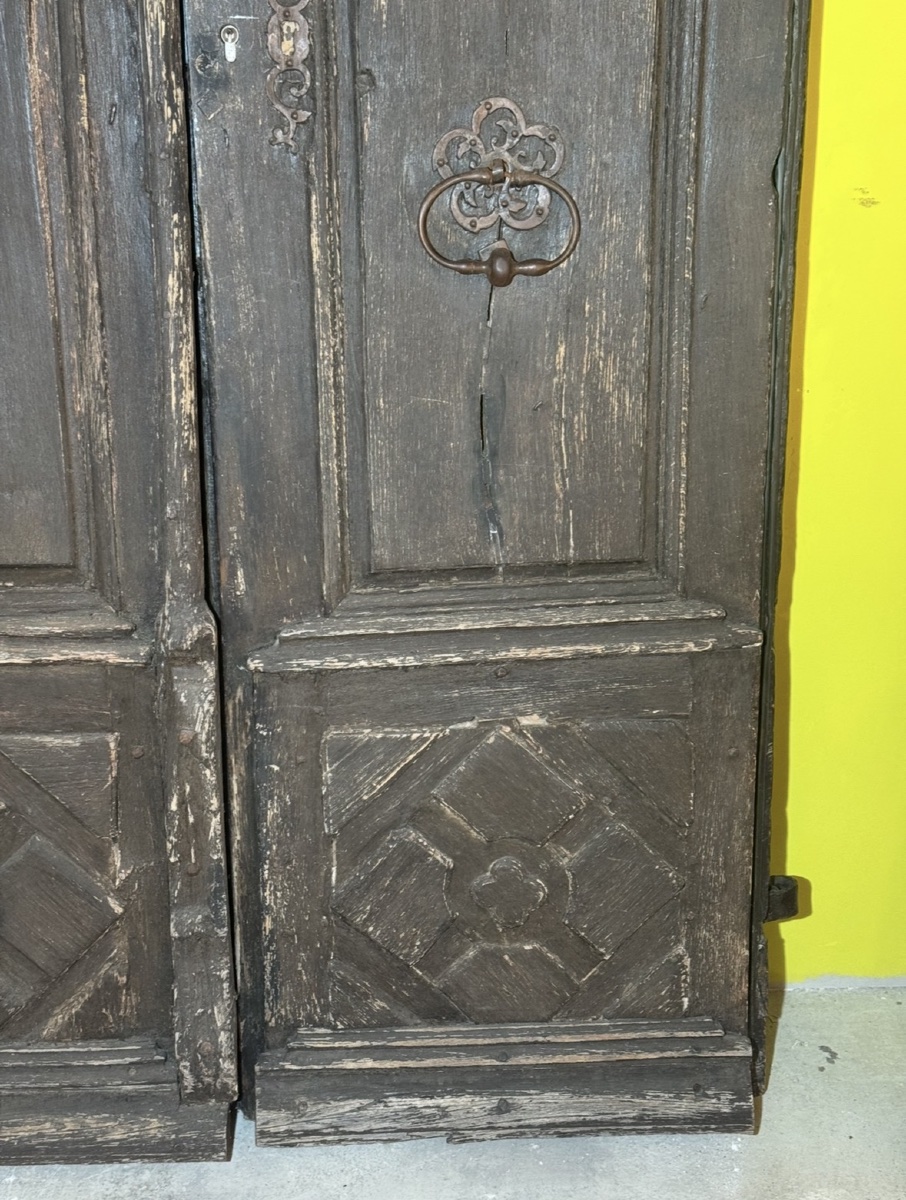 Double porte d entrée et son imposte XVIII eme siècle -photo-6