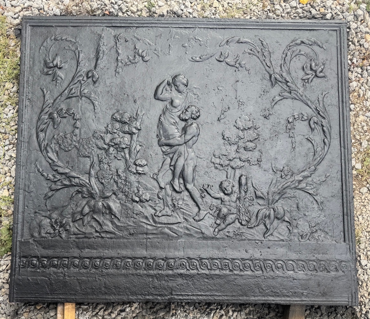 Large Mythological Mantelpiece Plaque -photo-2