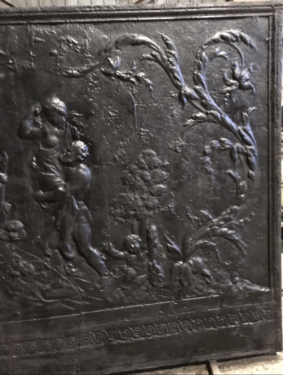 Large Mythological Mantelpiece Plaque -photo-1