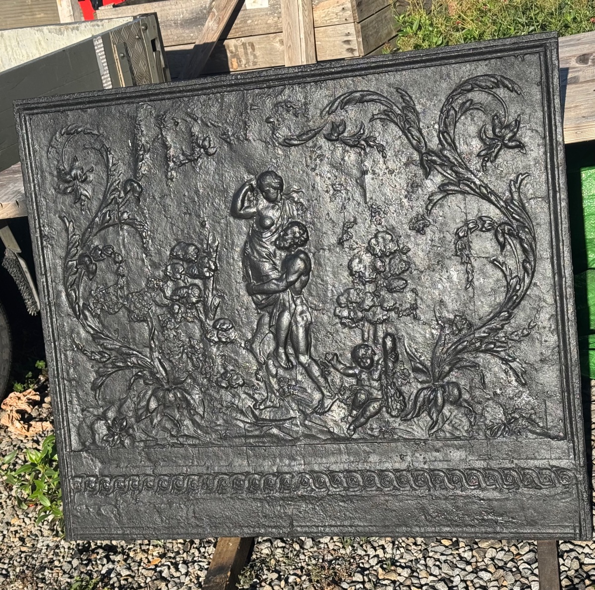 Large Mythological Mantelpiece Plaque 