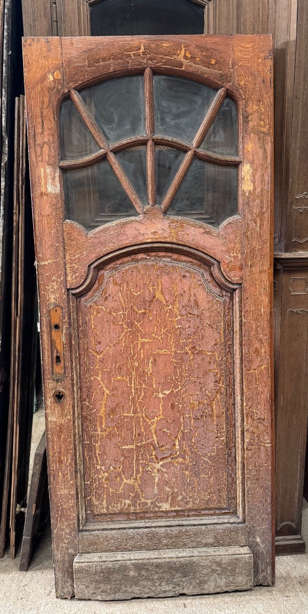 Louis XV-style Glass-paned Entry Door -photo-1
