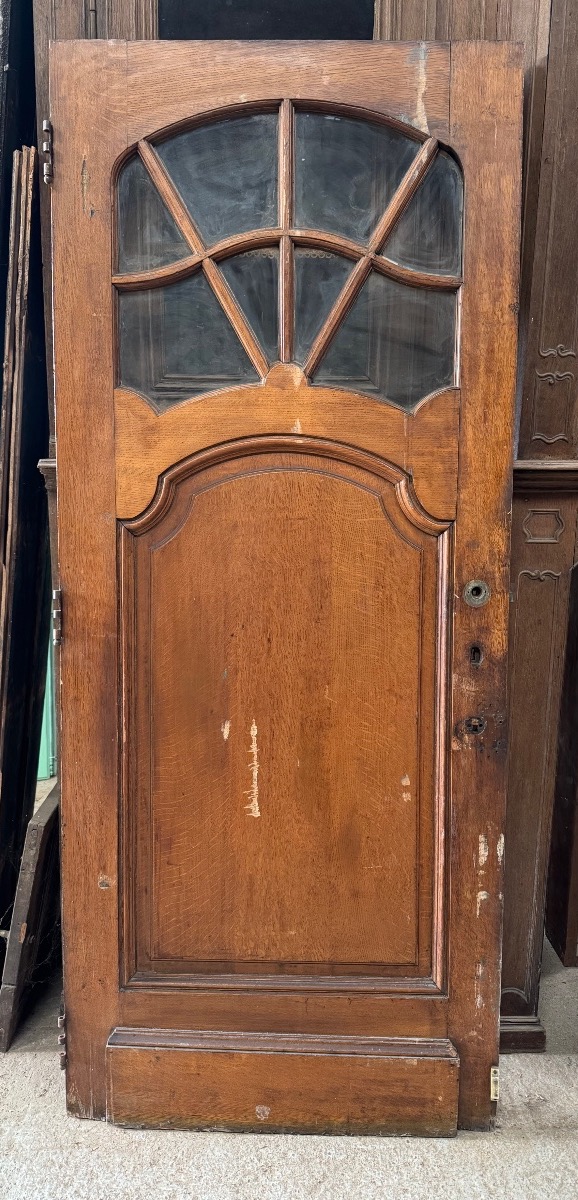 Louis XV-style Glass-paned Entry Door 