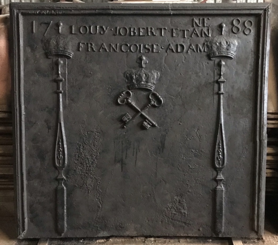 Importante plaque de cheminée -photo-2