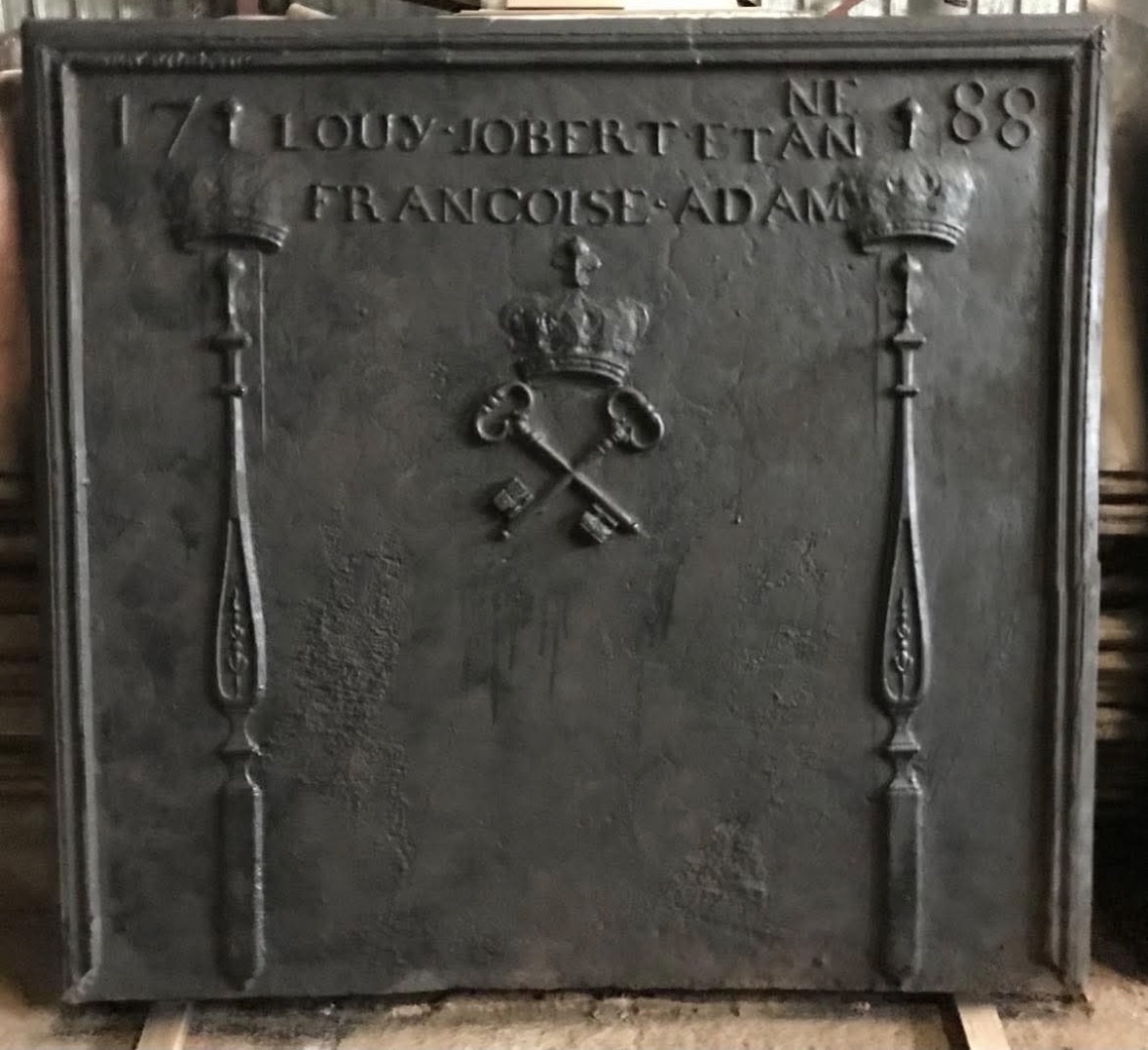 Importante plaque de cheminée -photo-3