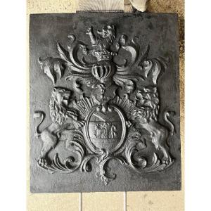 Lion Fireplace Plate