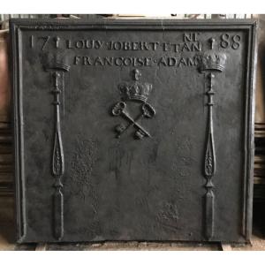 Importante plaque de cheminée