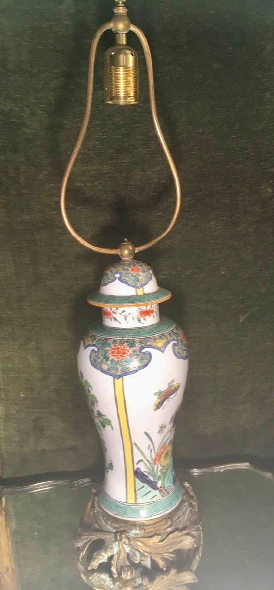 Lampe Chine époque Verte 19 éme