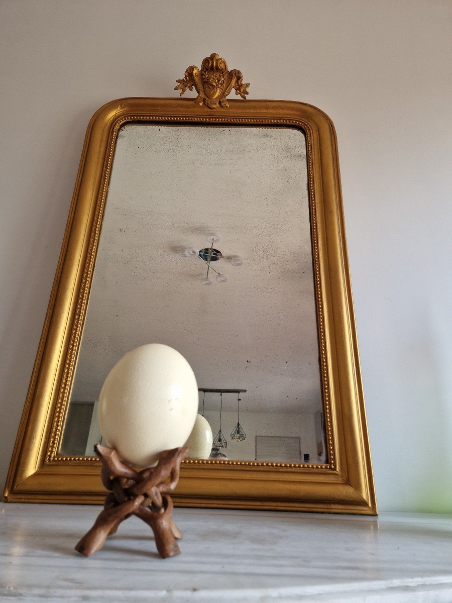 Louis Philippe Golden Mirror H115 Cm-photo-5