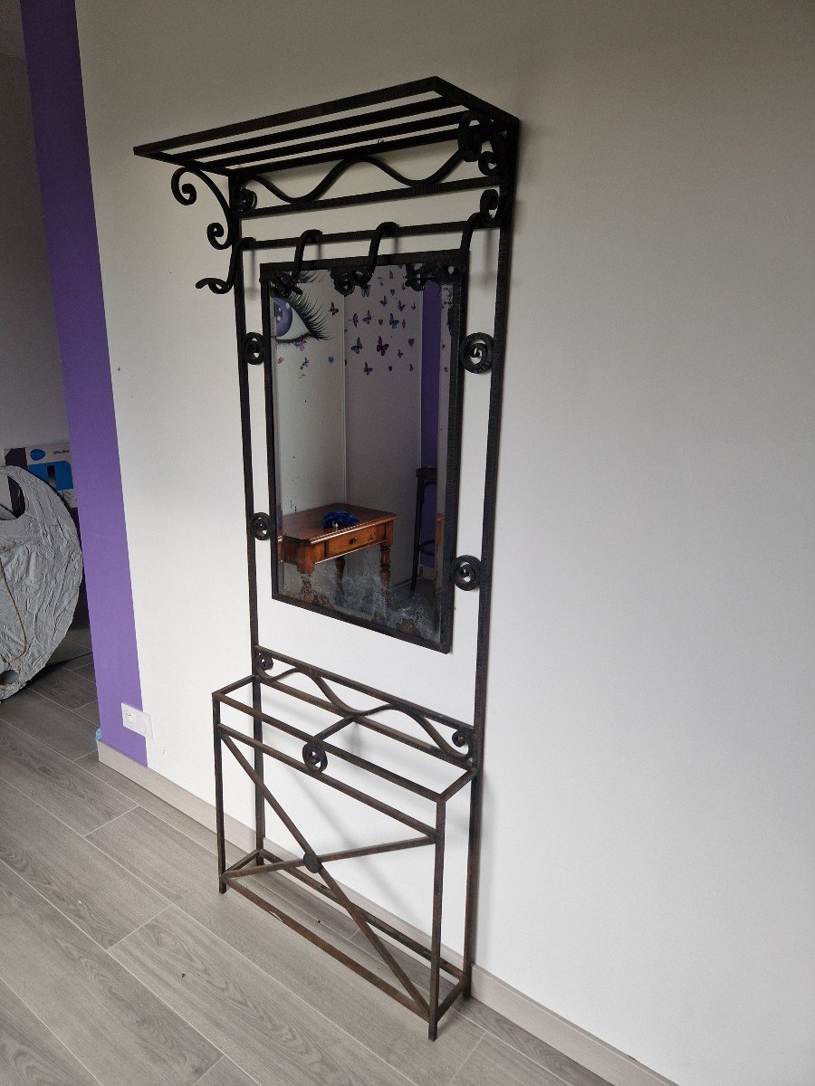 Art Deco Wrought Iron Cloakroom-photo-2