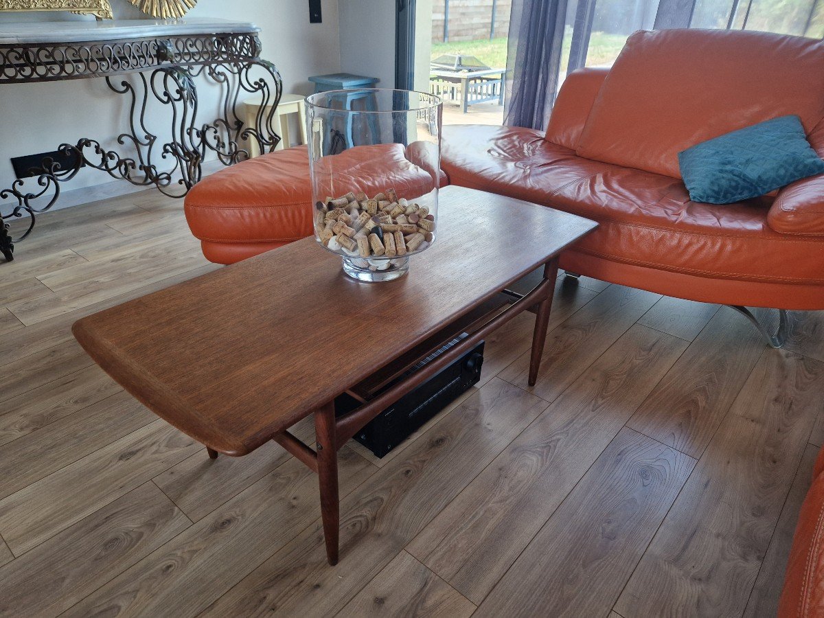 Teak Coffee Table By Robert Christensen Circa 1960-photo-2