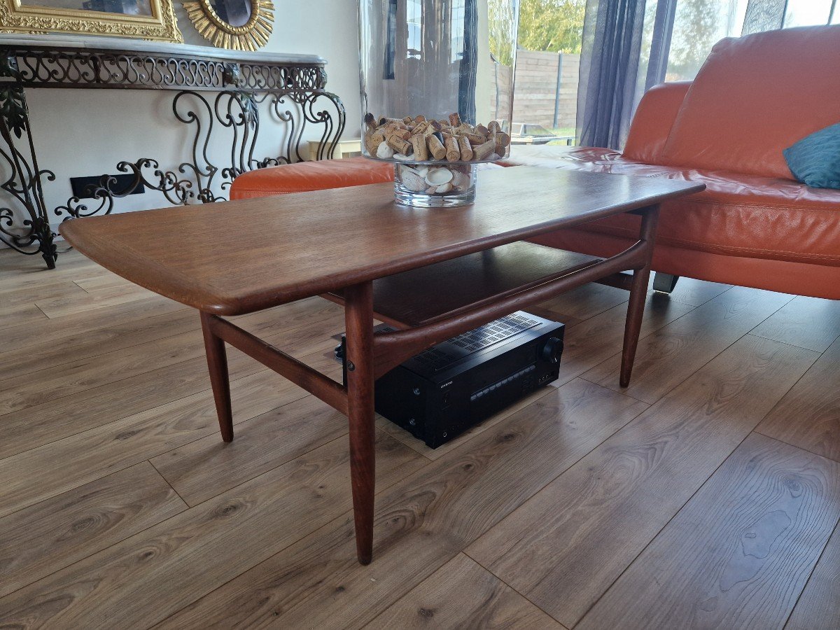 Teak Coffee Table By Robert Christensen Circa 1960-photo-3