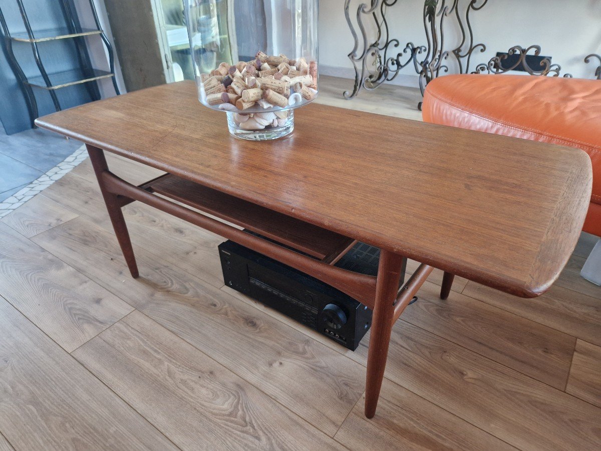 Teak Coffee Table By Robert Christensen Circa 1960-photo-4