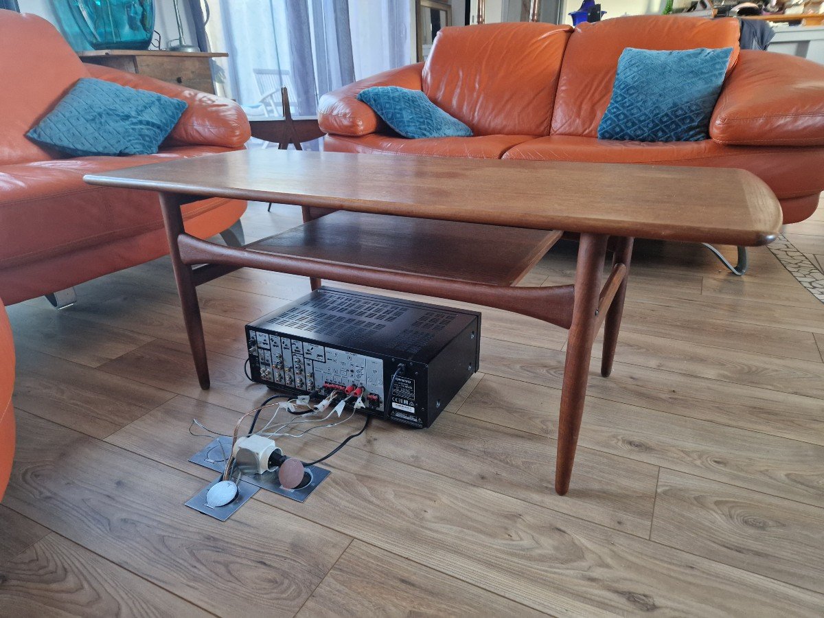 Teak Coffee Table By Robert Christensen Circa 1960-photo-4