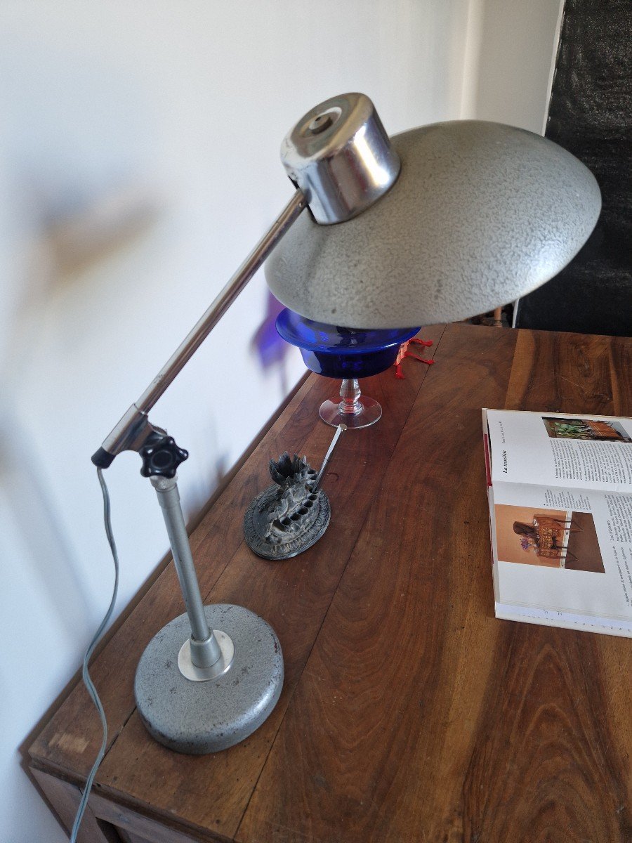 Vintage Solr Desk Lamp By Ferdinand Solère-photo-4