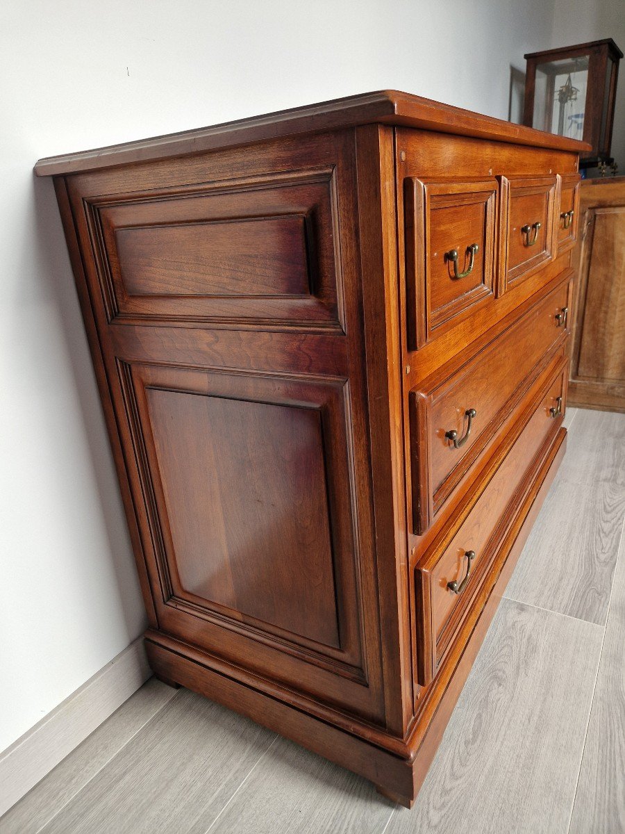 Commode En Acajou Massif Joel Tricoire-photo-4