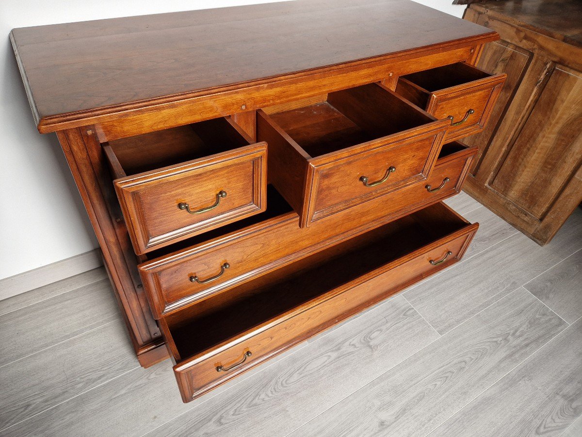 Commode En Acajou Massif Joel Tricoire-photo-2