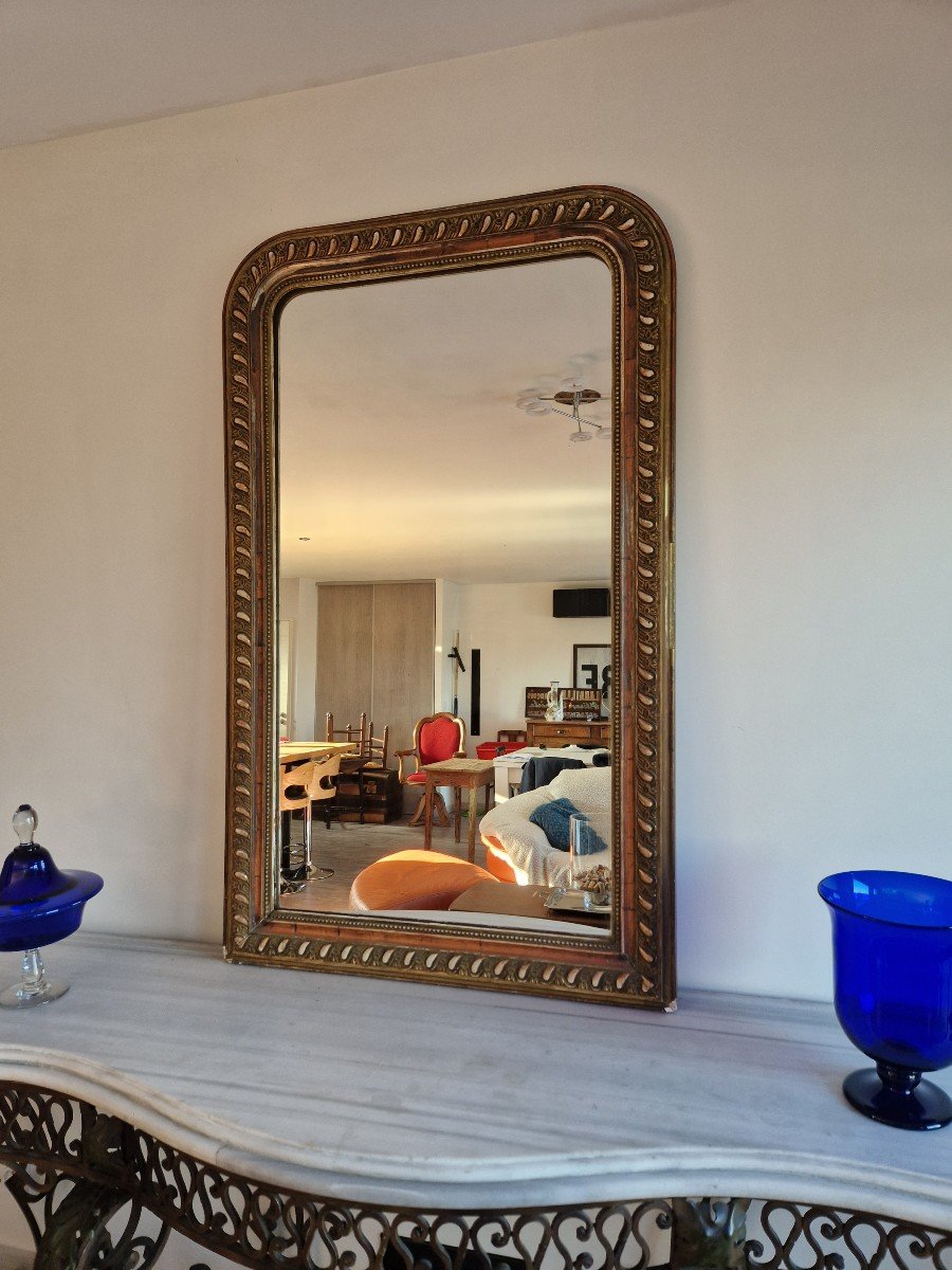 Louis Philippe Period Mirror H141 Cm-photo-2