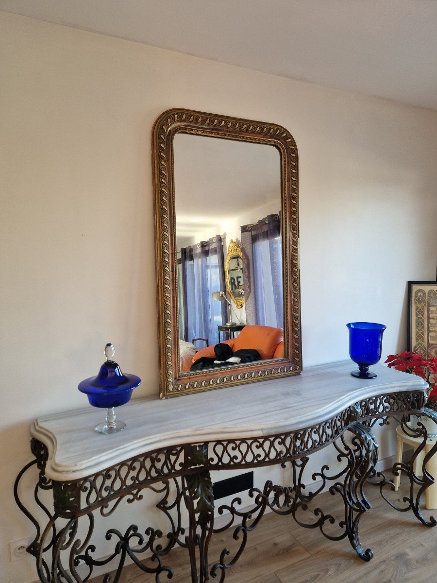 Louis Philippe Period Mirror H141 Cm-photo-4