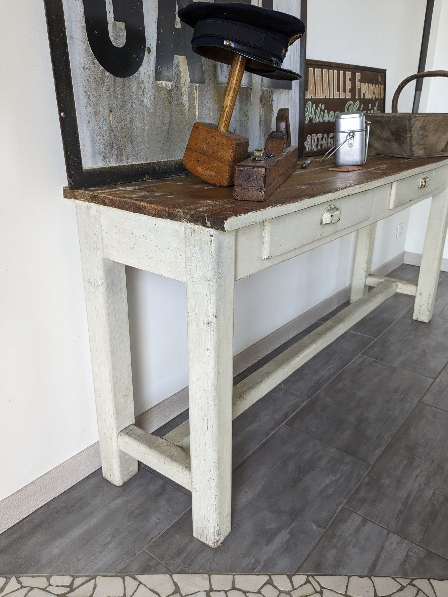 Farm Console Table Early Twentieth-photo-2