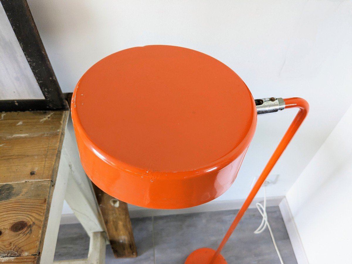 Large Vintage Orange Lamp By Atelje Lyktan 1970-photo-4