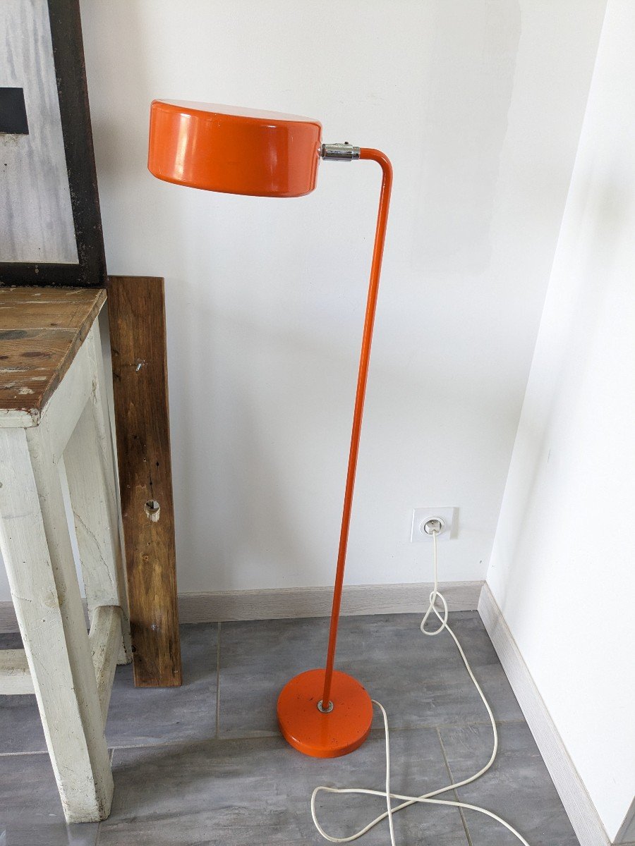 Large Vintage Orange Lamp By Atelje Lyktan 1970-photo-2