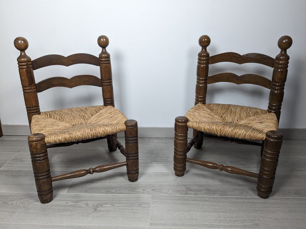 Pair Of Fireplace Chairs By Charles Dudouyt-photo-2