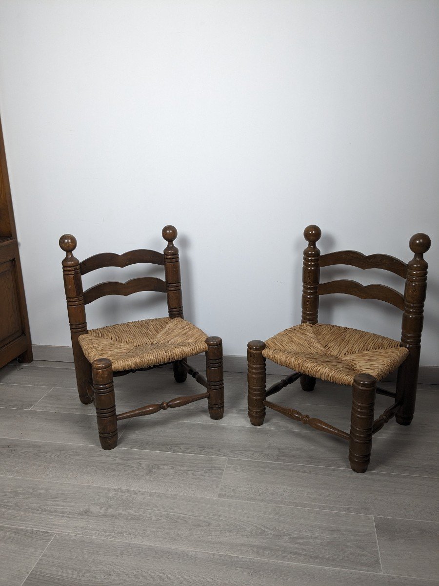 Pair Of Fireplace Chairs By Charles Dudouyt-photo-4