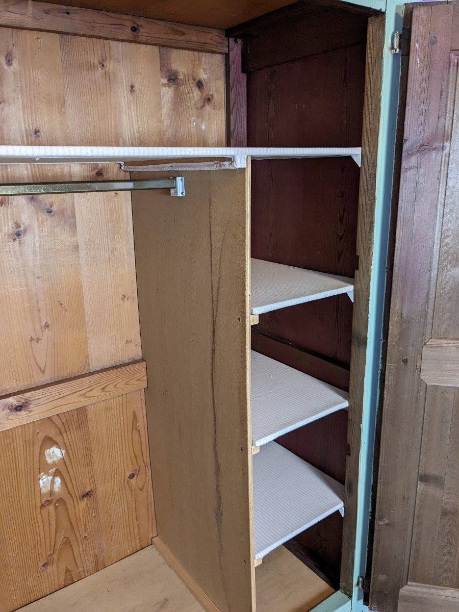 Armoire De Chambre En Bois Peint XIXème-photo-7