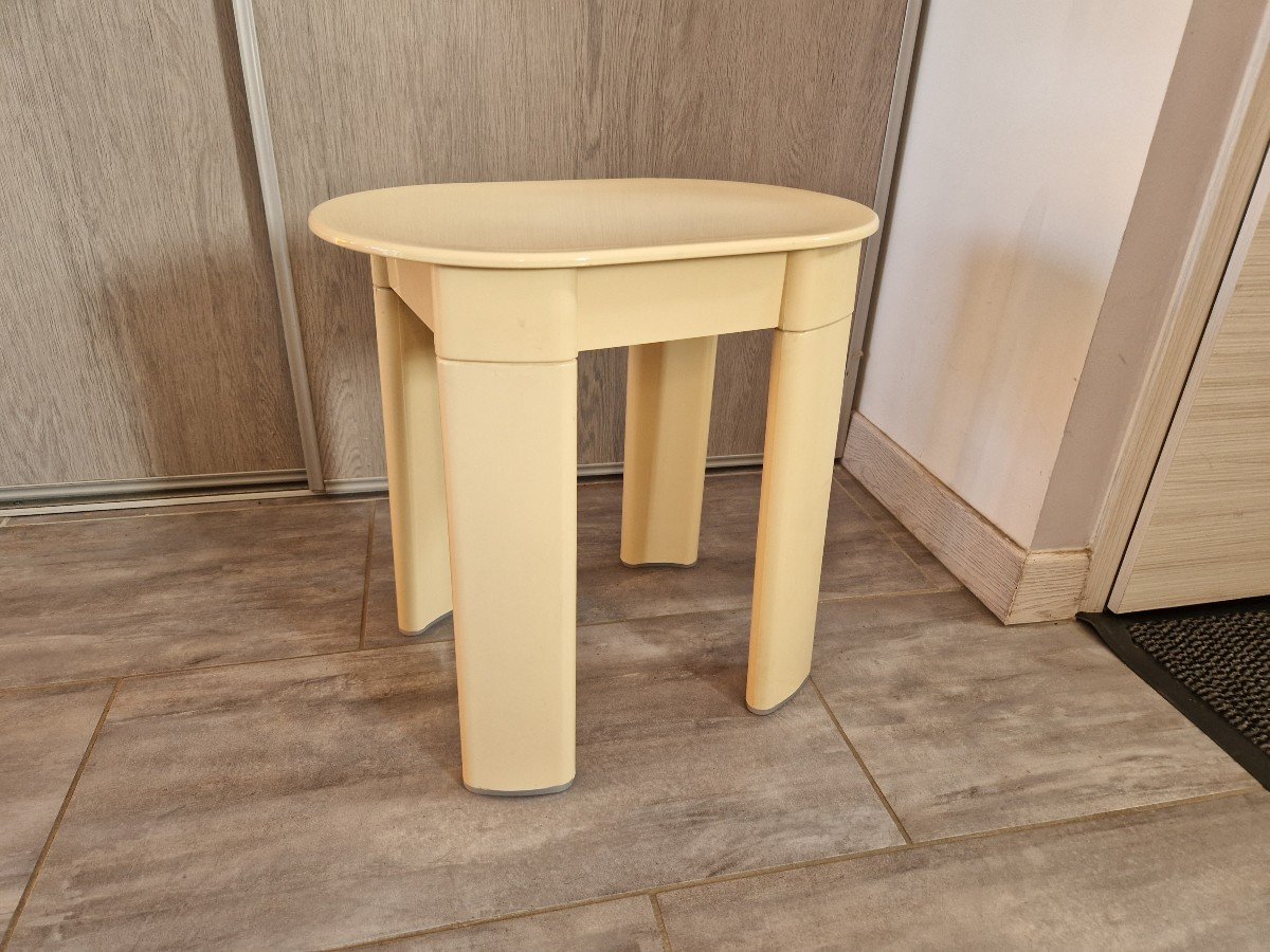 Tabouret Ovale Vintage Par Olaf Von Bohr Pour Gedy 1970-photo-4